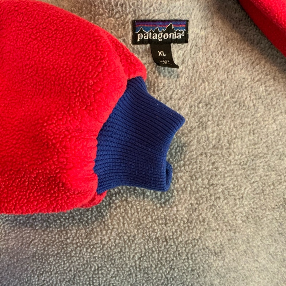 Vintage Patagonia 1990 XL Color Block Jacket Made in the USA - Picture 11 of 14